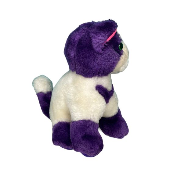 Lisa Frank Purple Playtime Kitten Cat Plush 24k Co. 7" 1996 Stuffed Animal - Picture 4 of 7